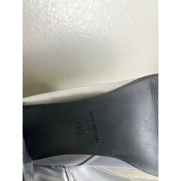 Women's Gogo Boots Mid Calf Block Heel Square Toe Zipper Low heel short booties - Picture 5 of 5